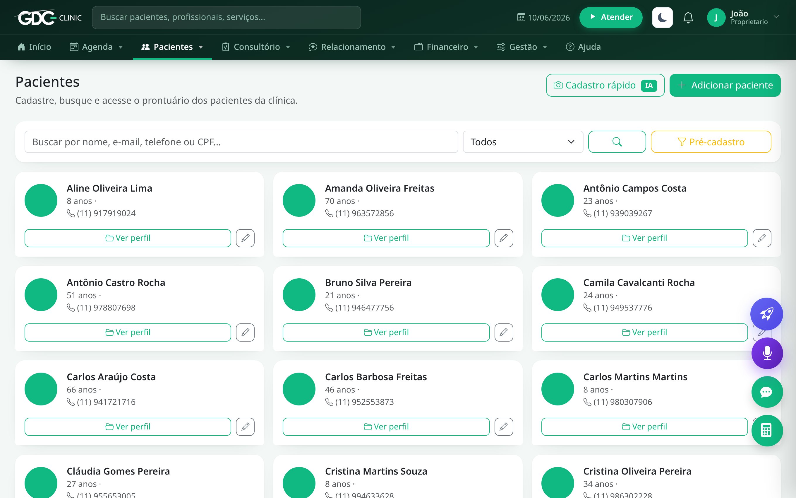 Portal do Paciente no GDC Clinic